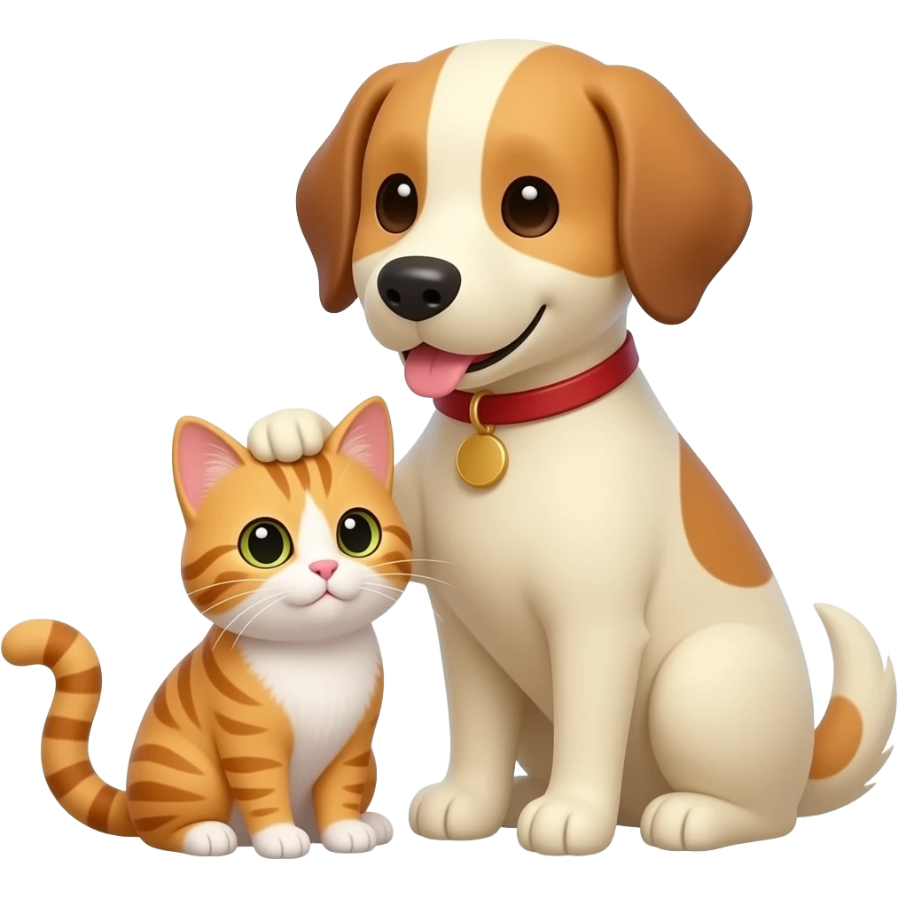 Un chien pour un chat emoji