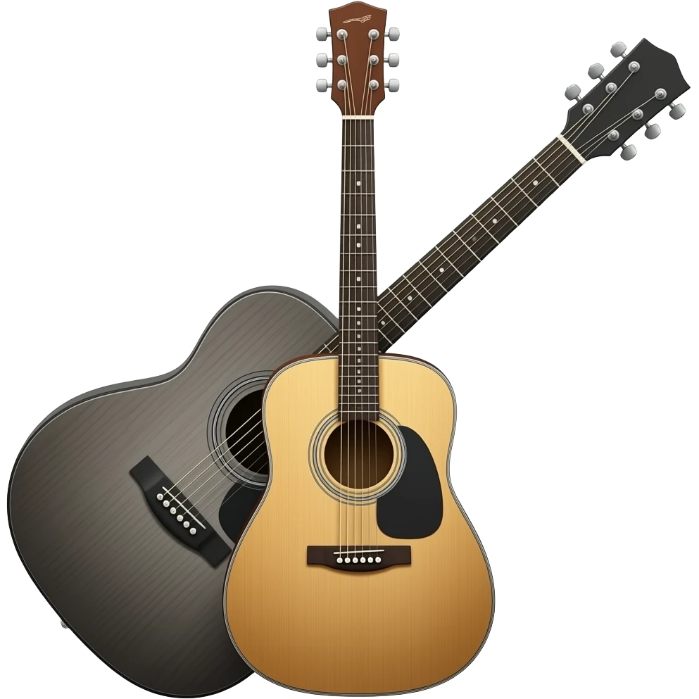 piano make the outside blackacoustic guitar emoji