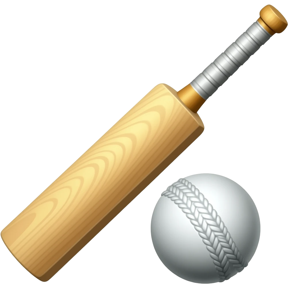 Cricket Bat and Ball emoji
