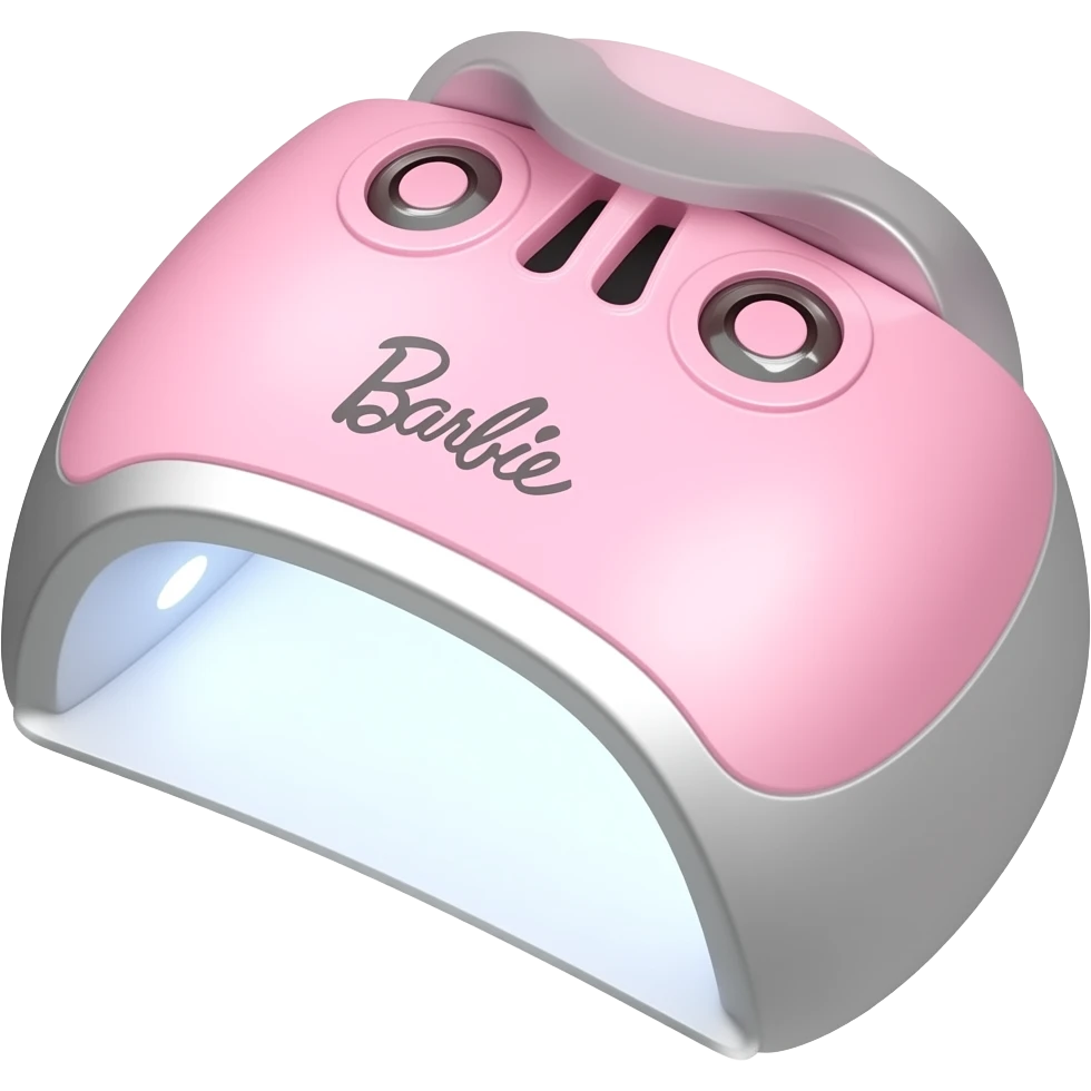 UV nail lamp inspired by Barbie colour pallete emoji