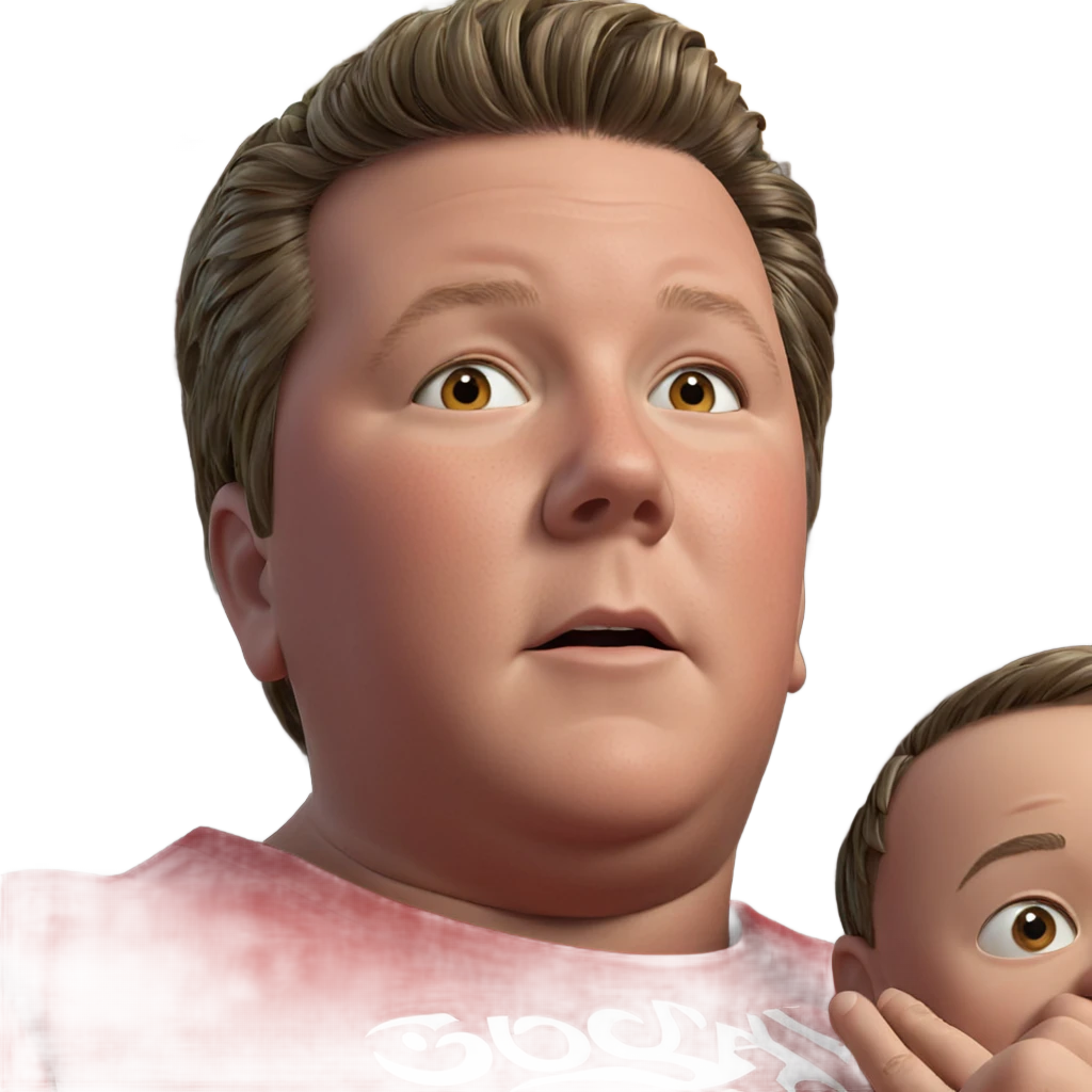 confident boy in red shirt emoji