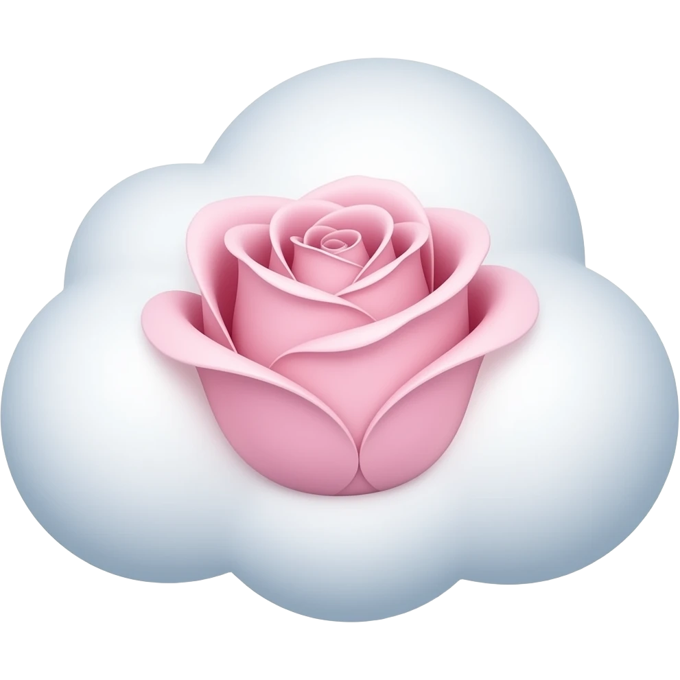 Rose cloud emoji
