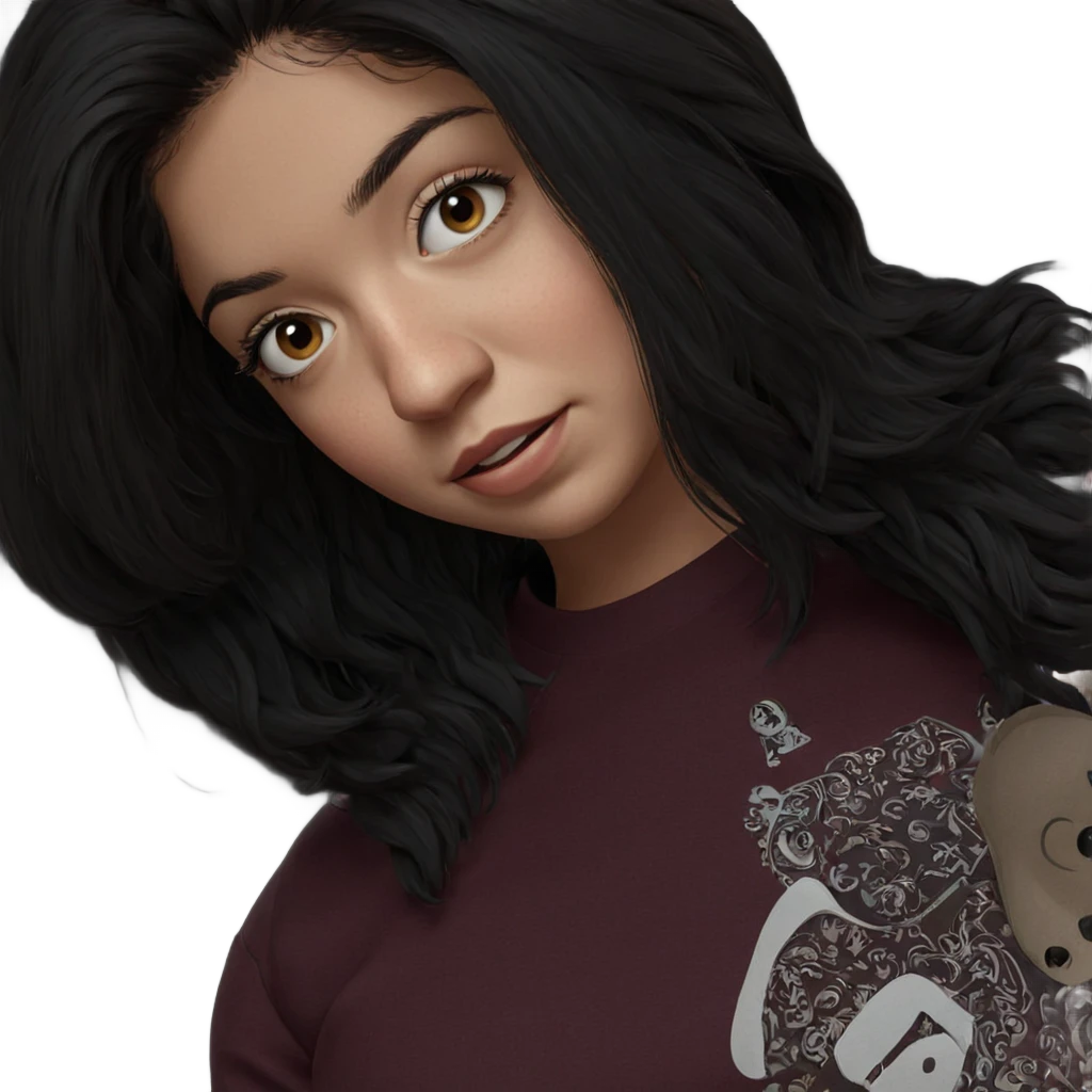 realistic portrait of girl emoji