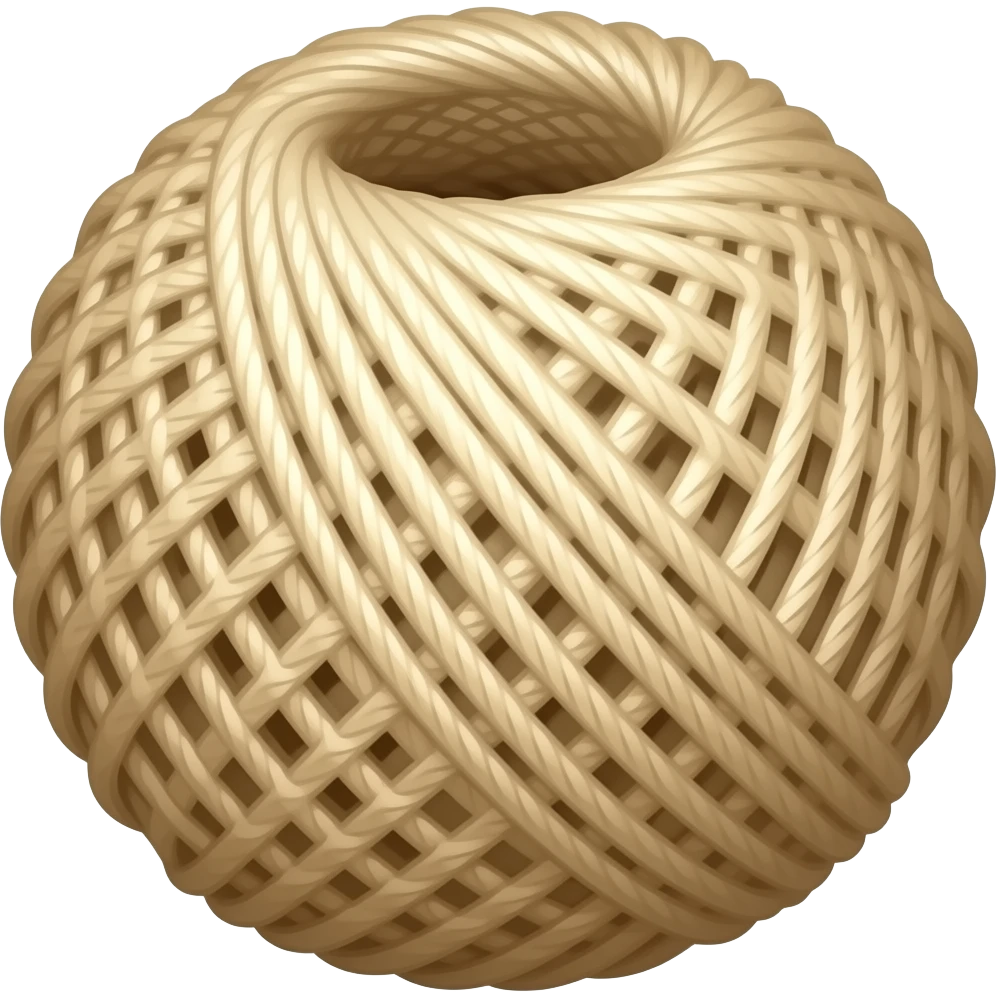 A tangled ball of thread emoji