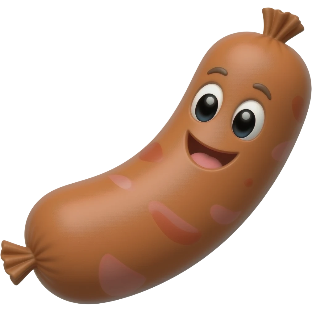 Happy sausage emoji
