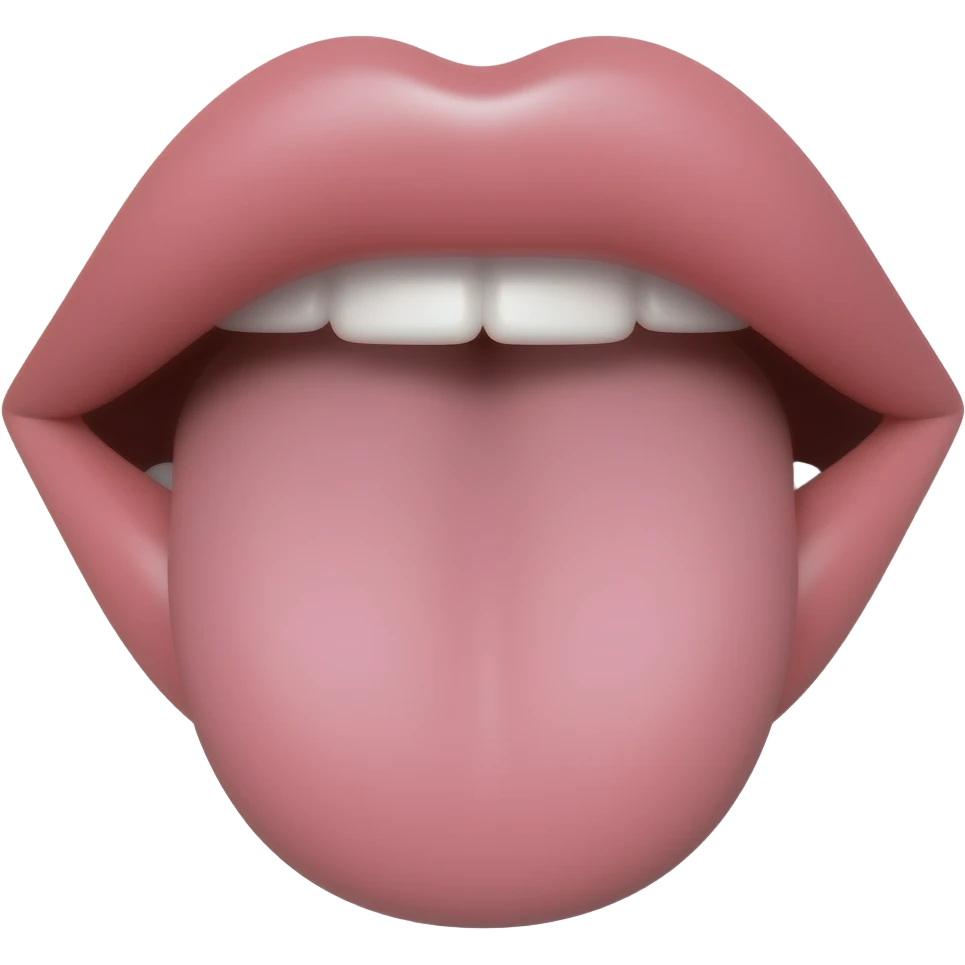 lips with tongue sticking out emoji
