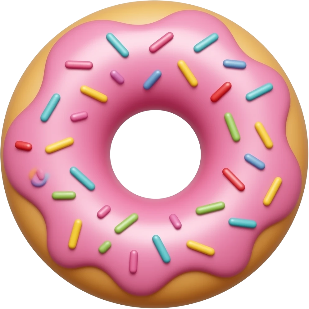 Donut number 6 emoji