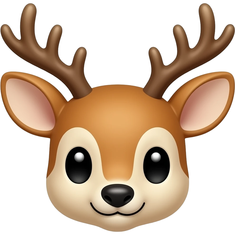 Egy nagyun cuki őz fej emoji