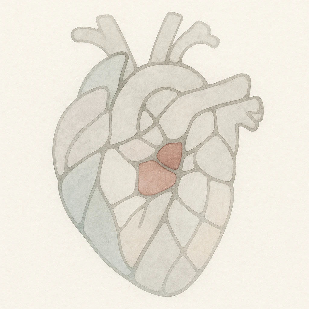 ultra detailed illustration of a heart with a stained glass effect emoji