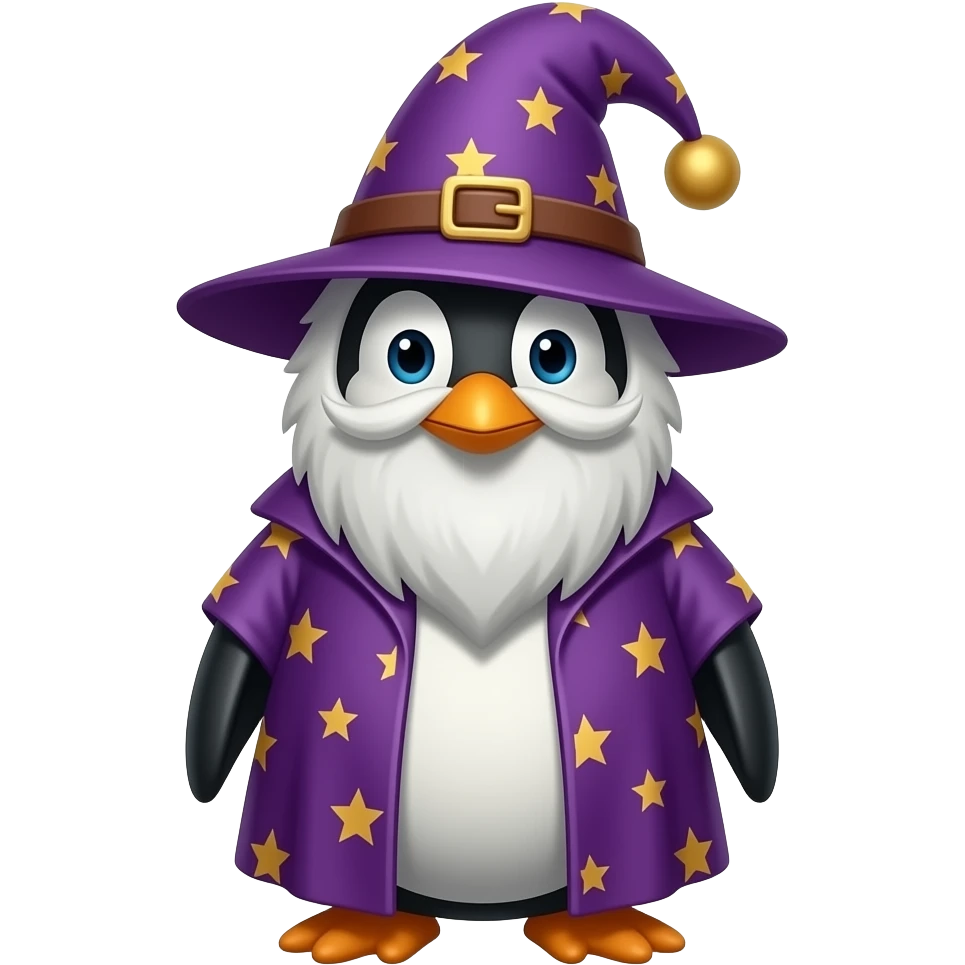 Penguin Wizard emoji