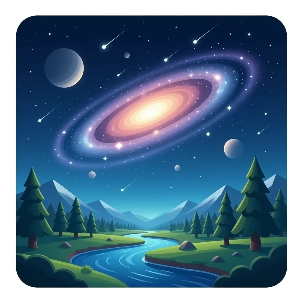 Strange galaxy emoji