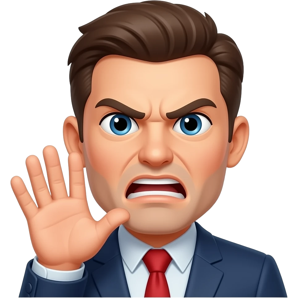 Fucking not kissing emoji