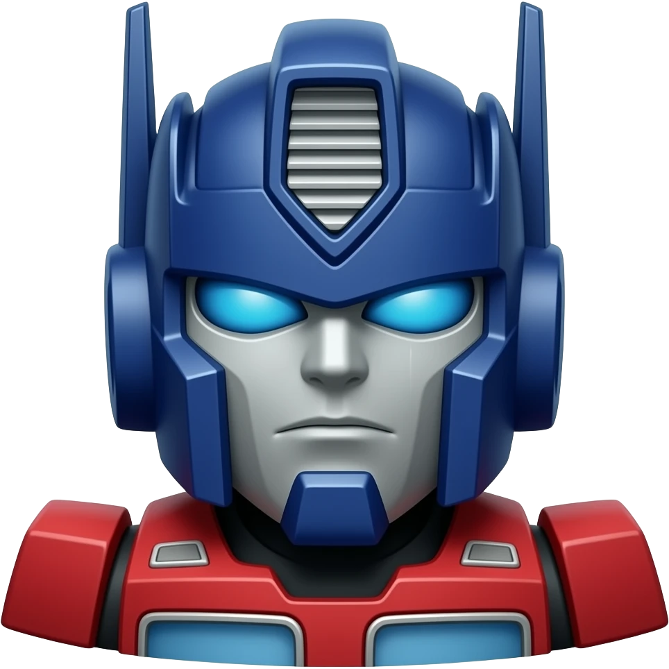 Optimus prime thinking emoji