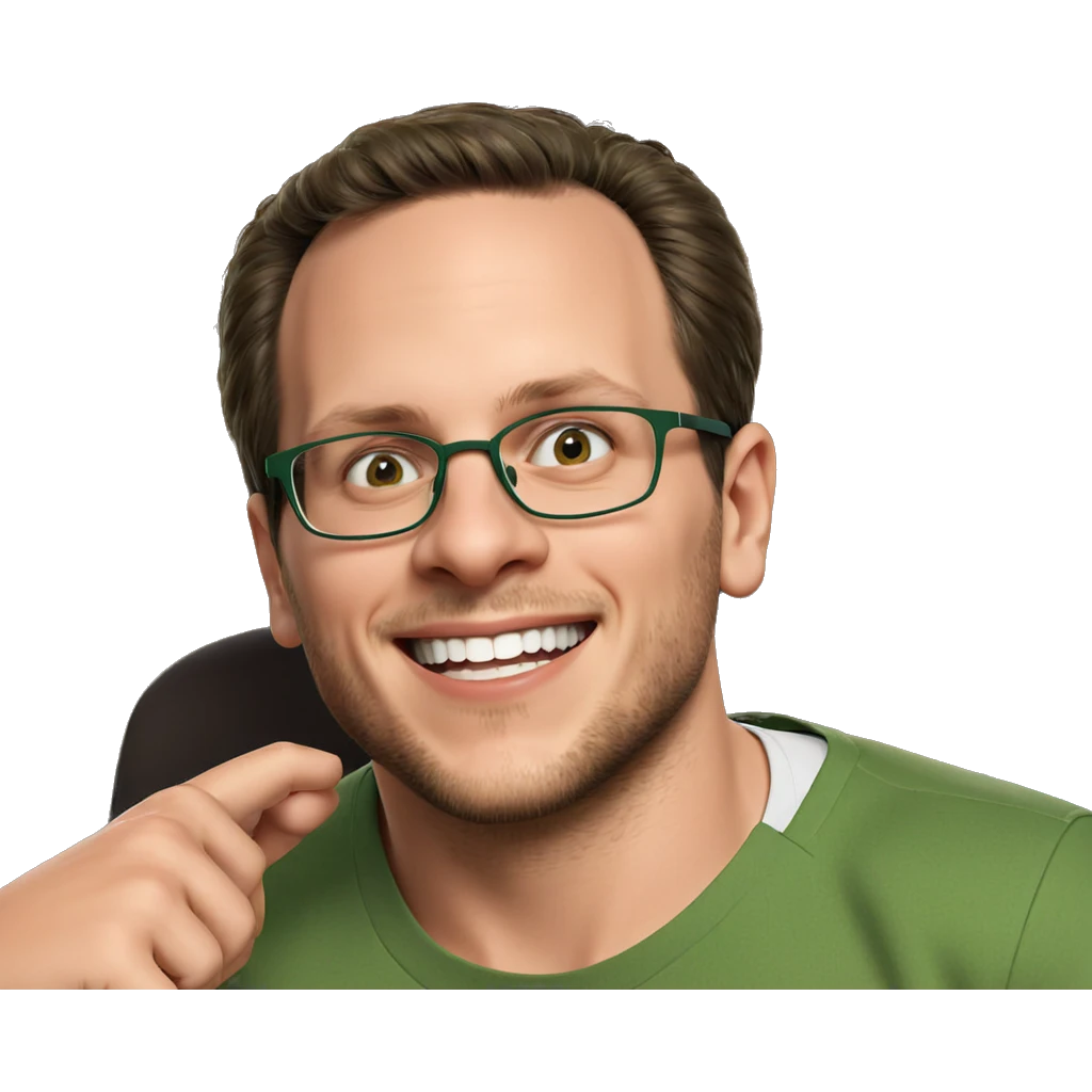 happy boy in green shirt emoji