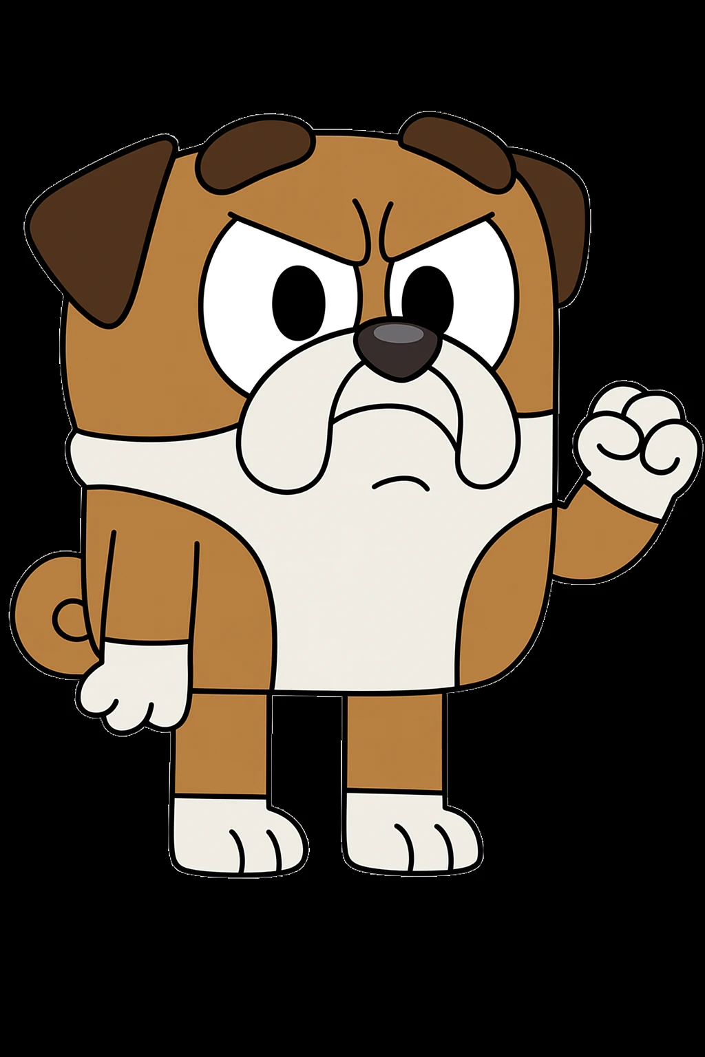 can you give a angry expression to this character emoji