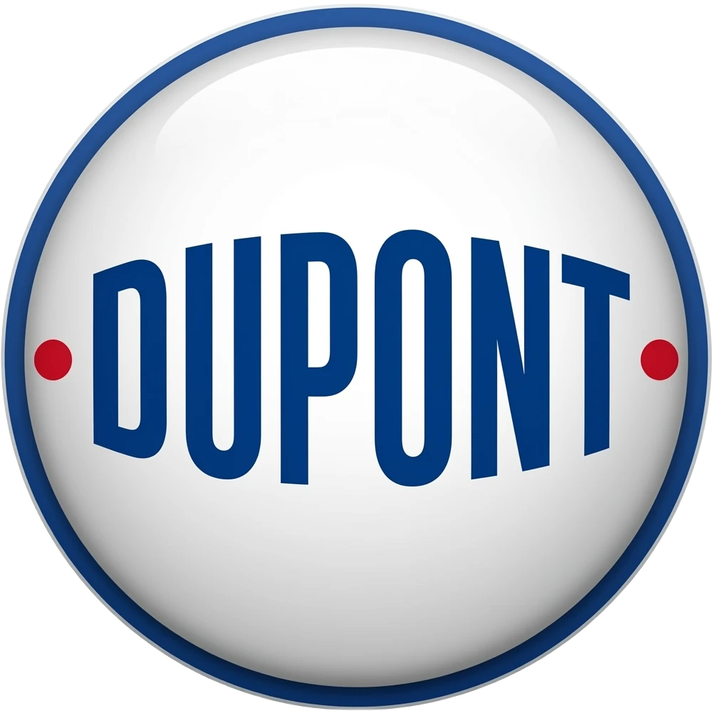 the word DUPONT written bold and clearly, no angle, with a circle around it emoji