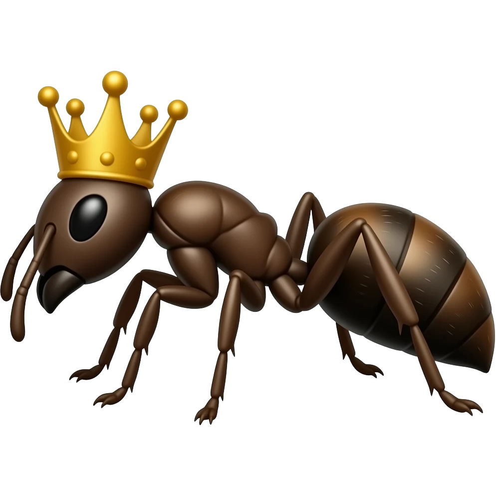 Make a Queen ant emoji make it on the side emoji