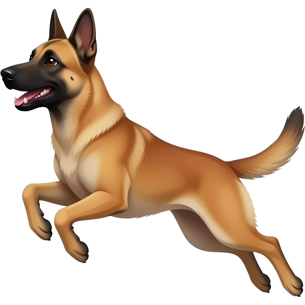 malinois dog jump emoji