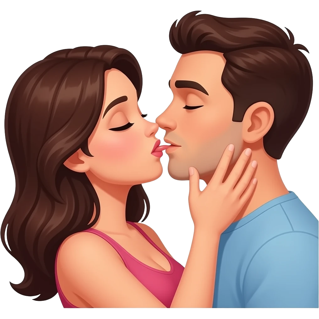 Porn girl doing sex with man emoji