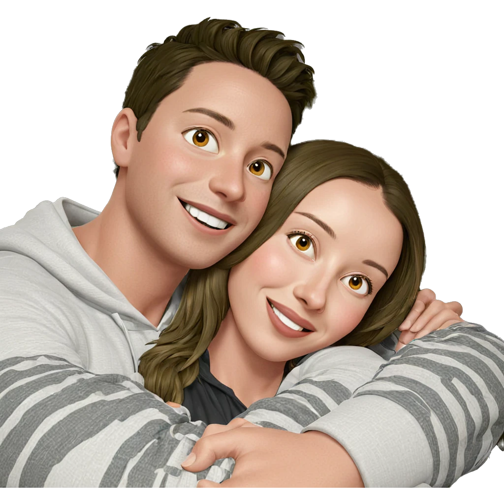 sweet embrace of friendship emoji