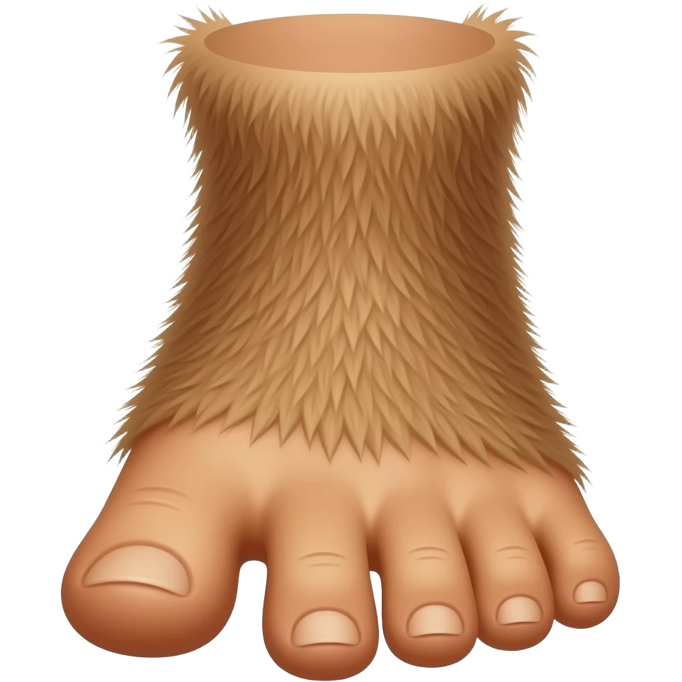 hairy hobbit foot of lord of the rings emoji