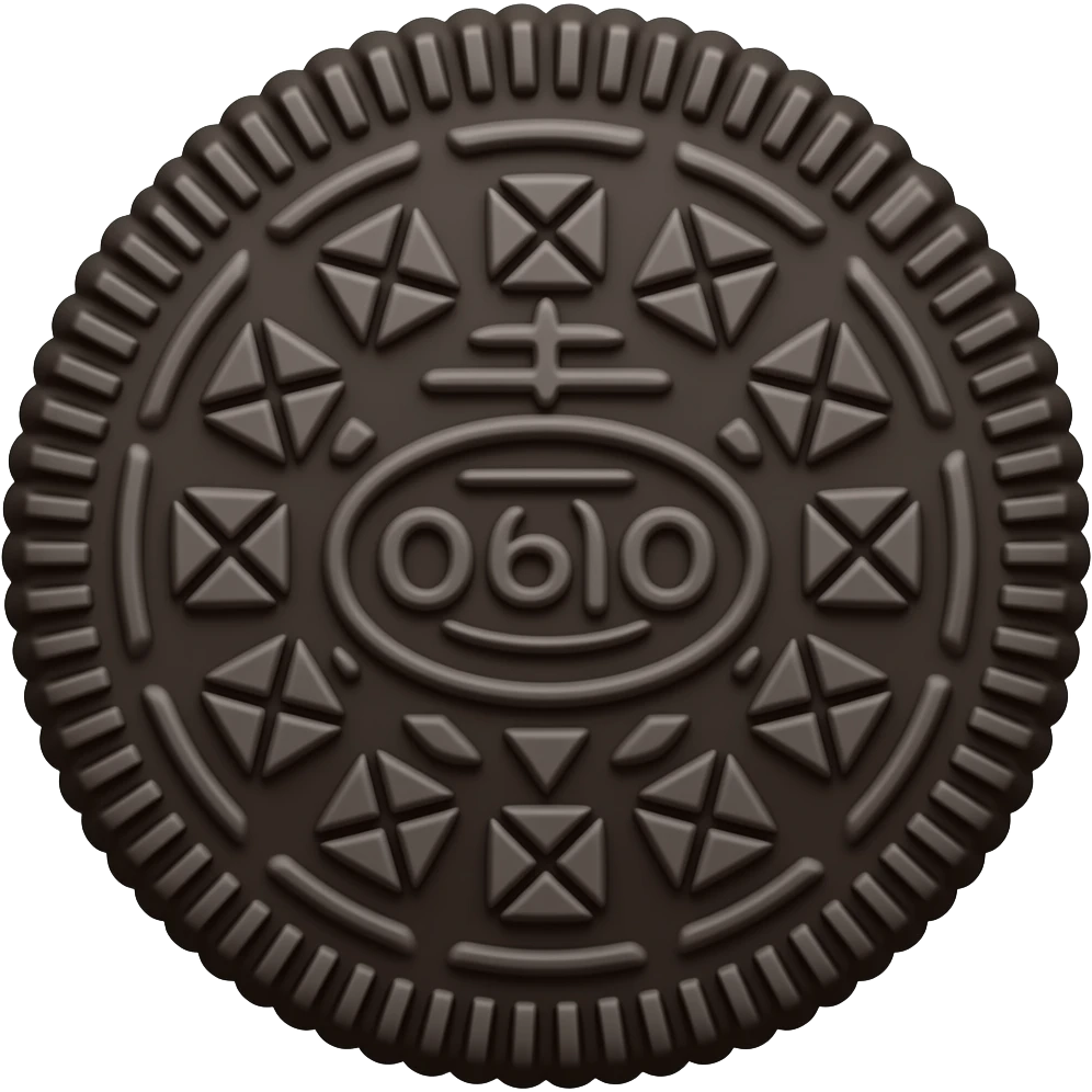 Oreo cookie emoji