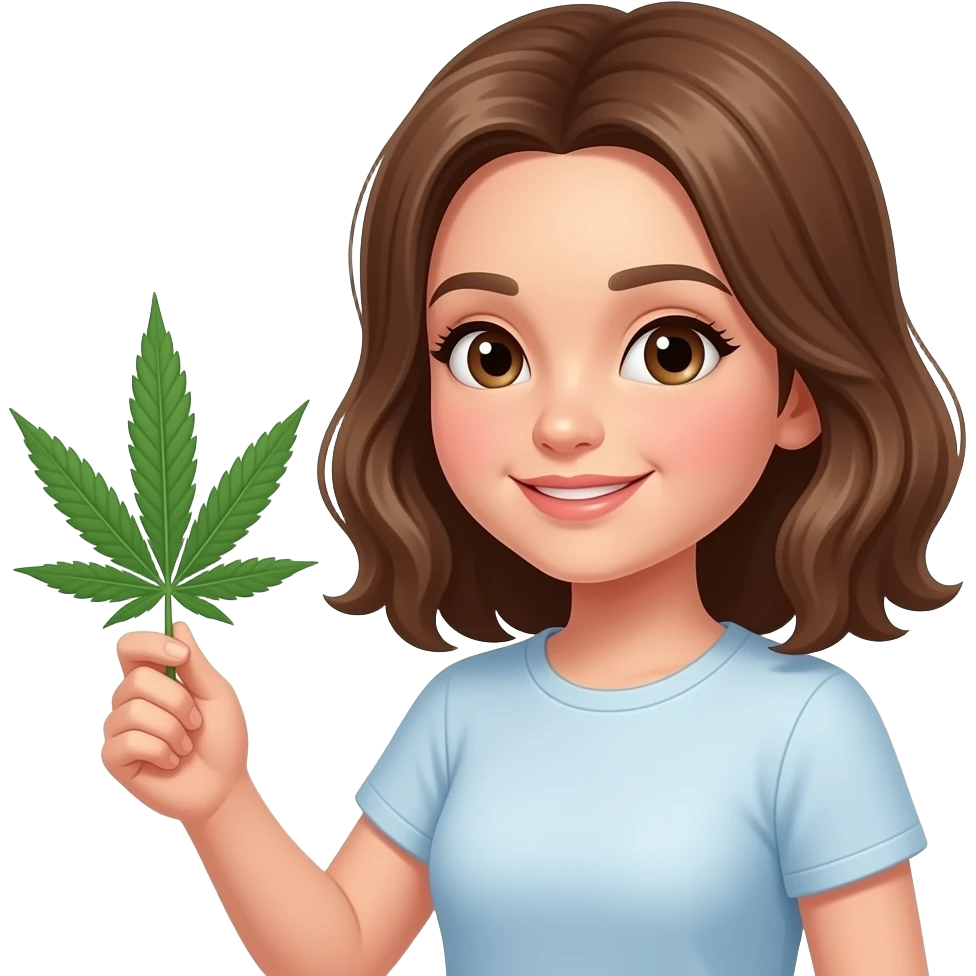weed girl emoji