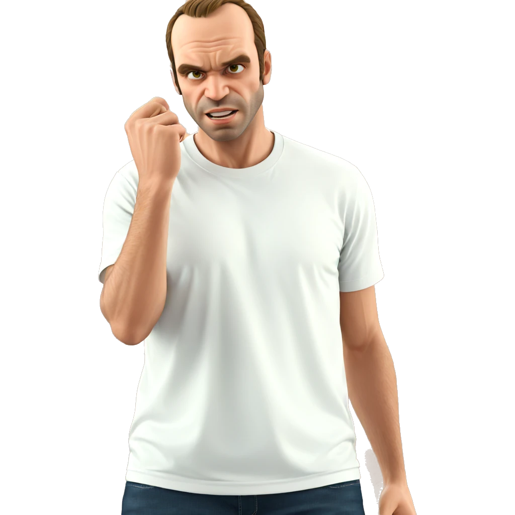 male in white t-shirt emoji