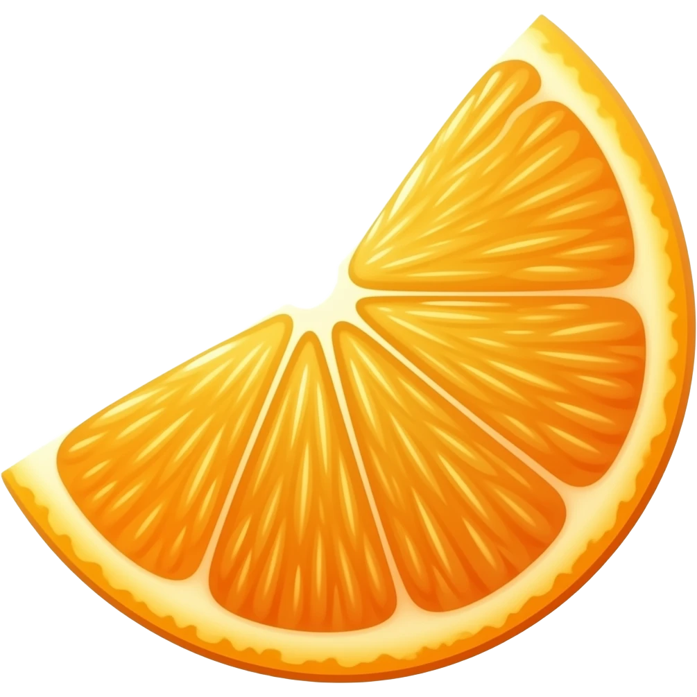 Tangerine segment emoji
