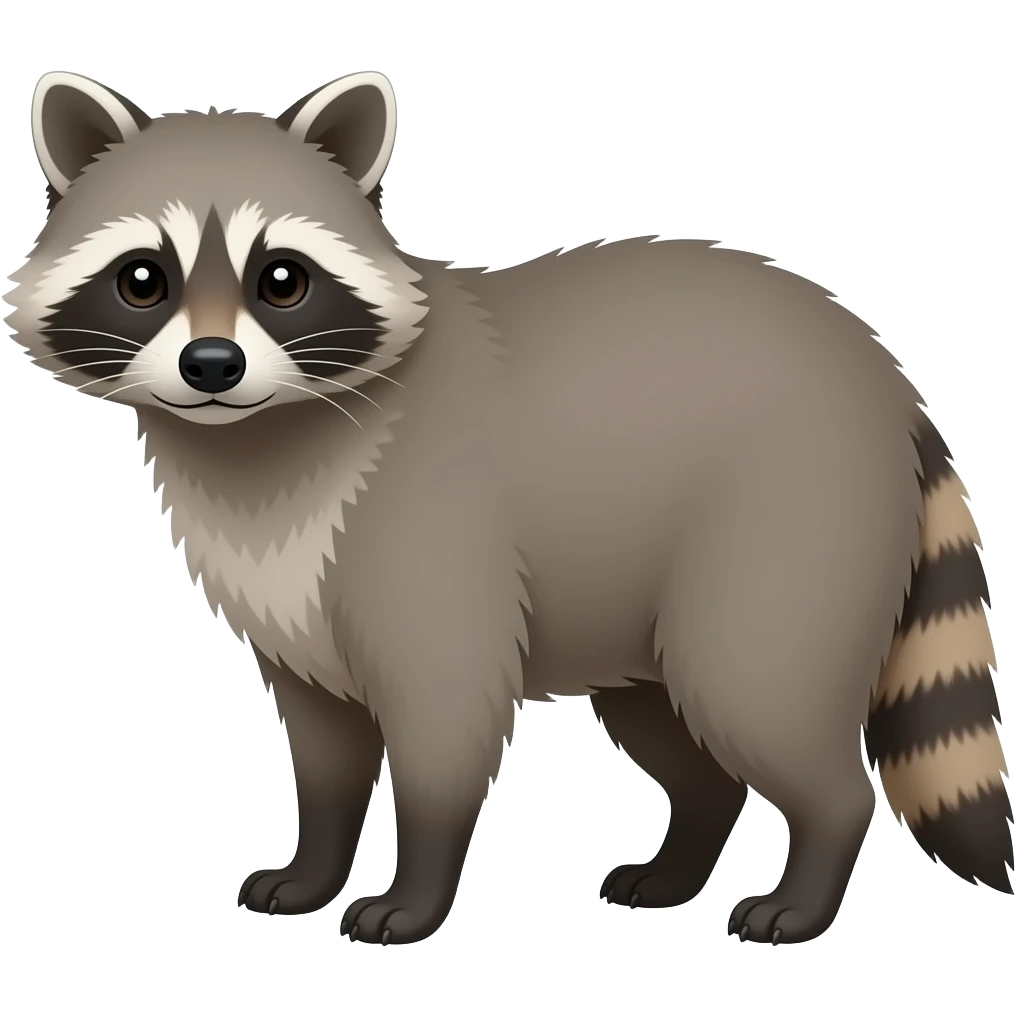 Raccoon-dog, full body emoji