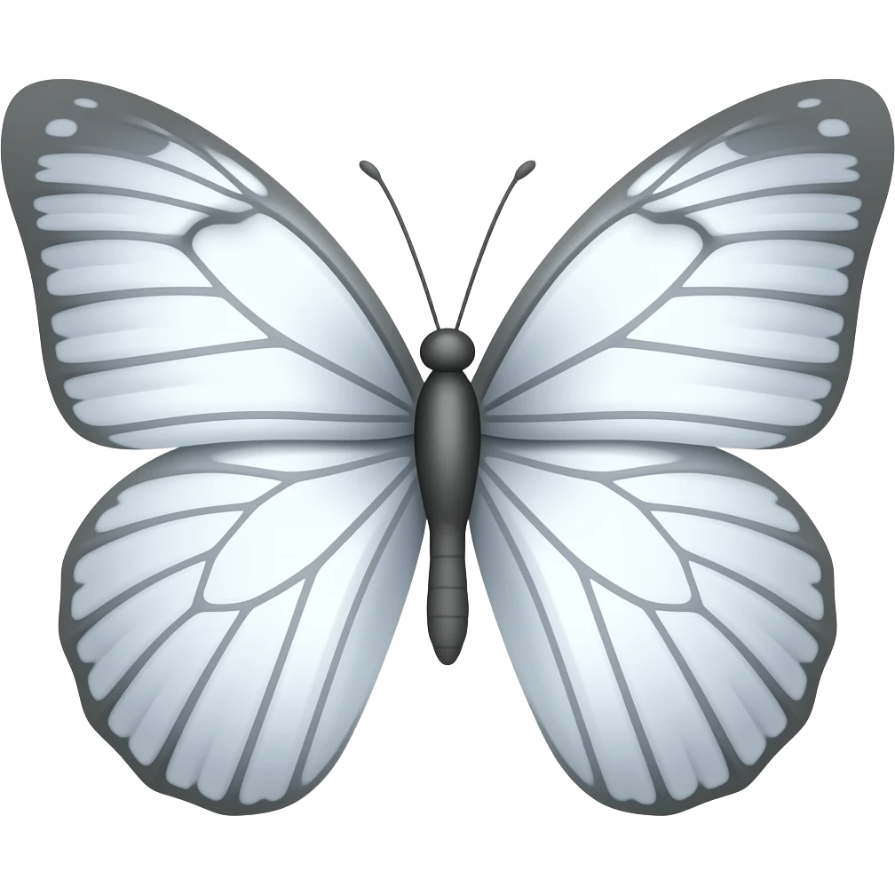 White butterfly emoji