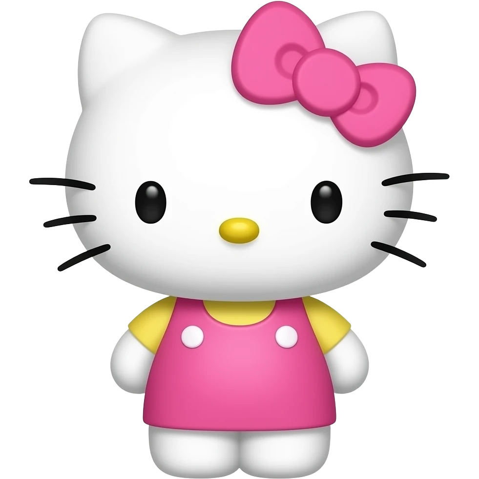 Pink hello kitty emoji