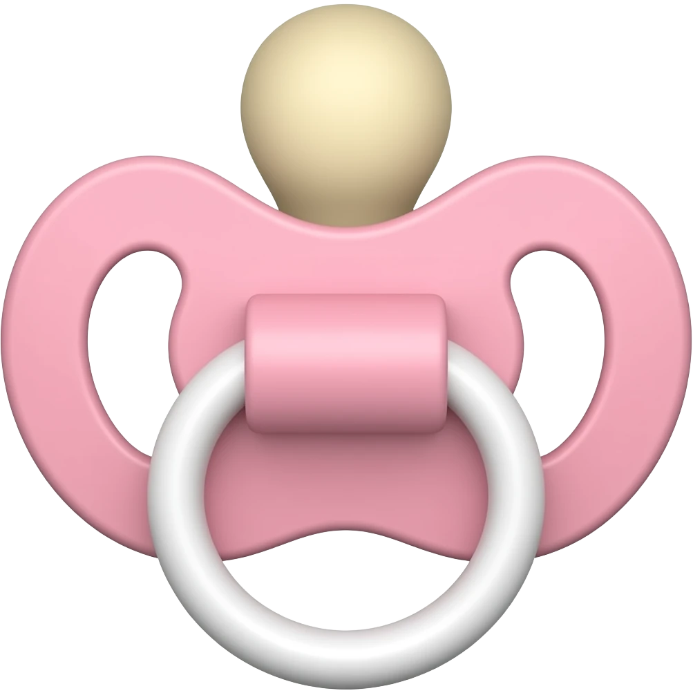 light pink baby pacifier emoji