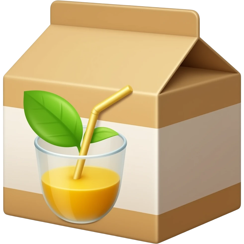 a box of juice emoji