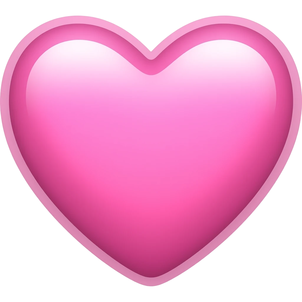 Cute light heart emoji