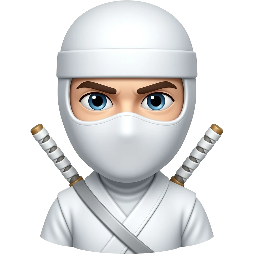 Ninja full blanco emoji