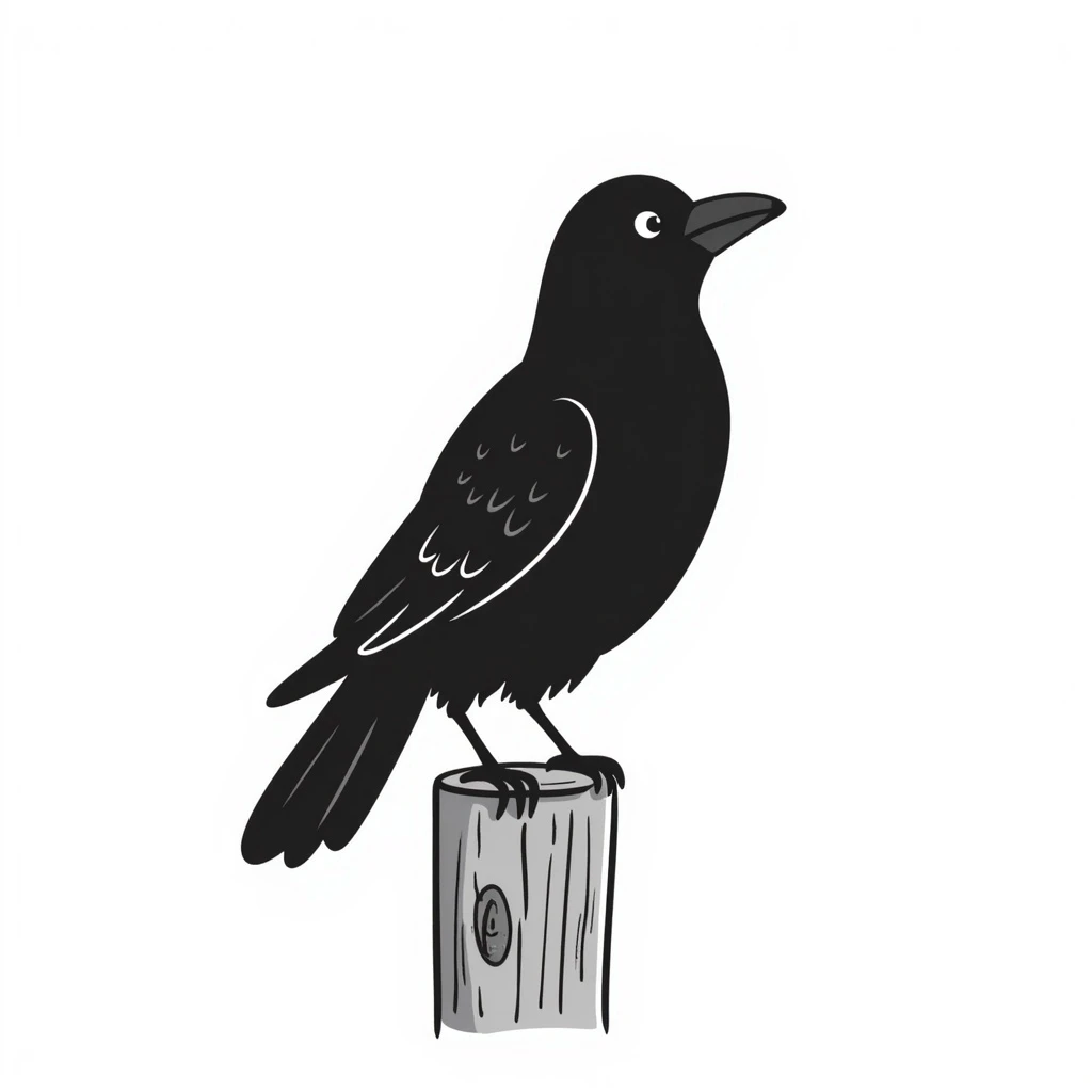 Crow emoji