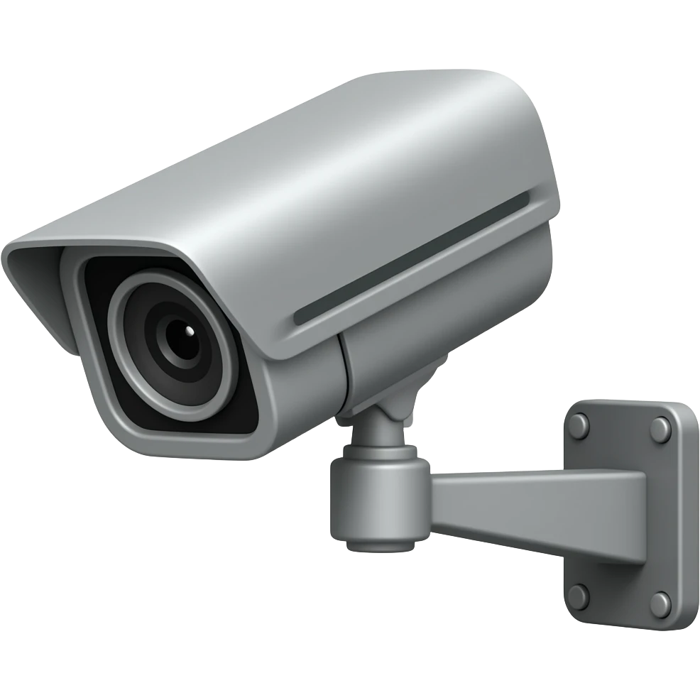 Cctv camera to the left emoji