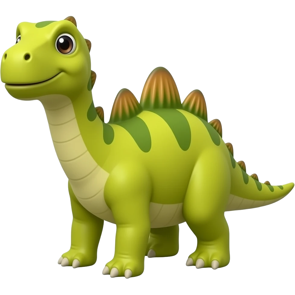 3d and he is yellow green and his name is mussaurus emoji