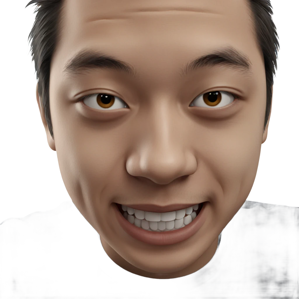 realistic portrait of smiling boy emoji