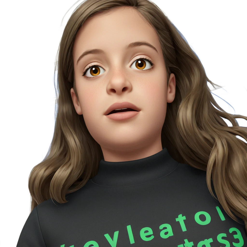 realistic indoor girl portrait emoji