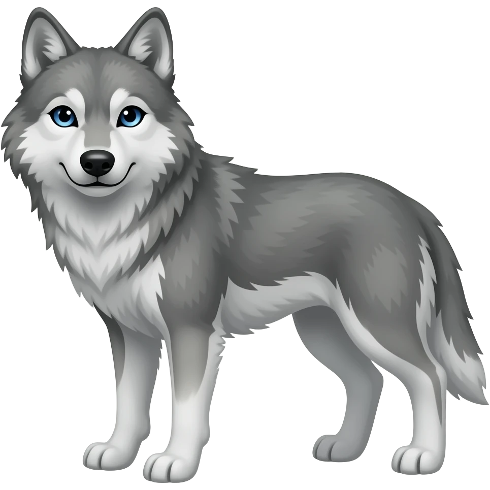 Wolf with hypno spiral emoji