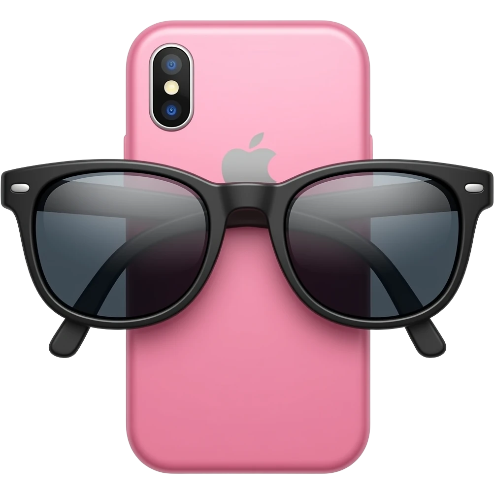 Make a pink cool iphone emoji emoji