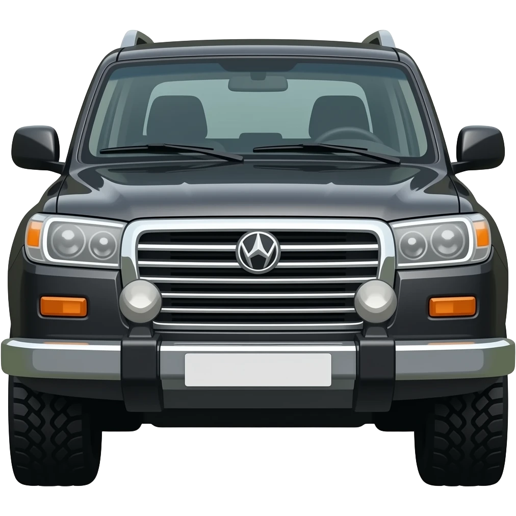 Black thar car emoji