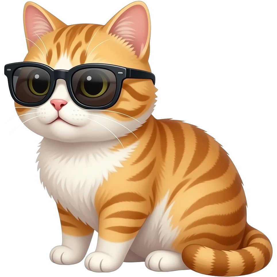 Cat wearing sunglasses emoji