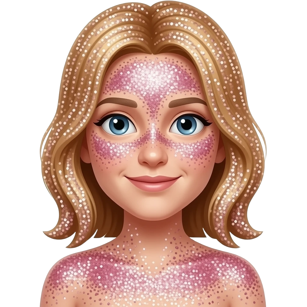 body with glitter emoji