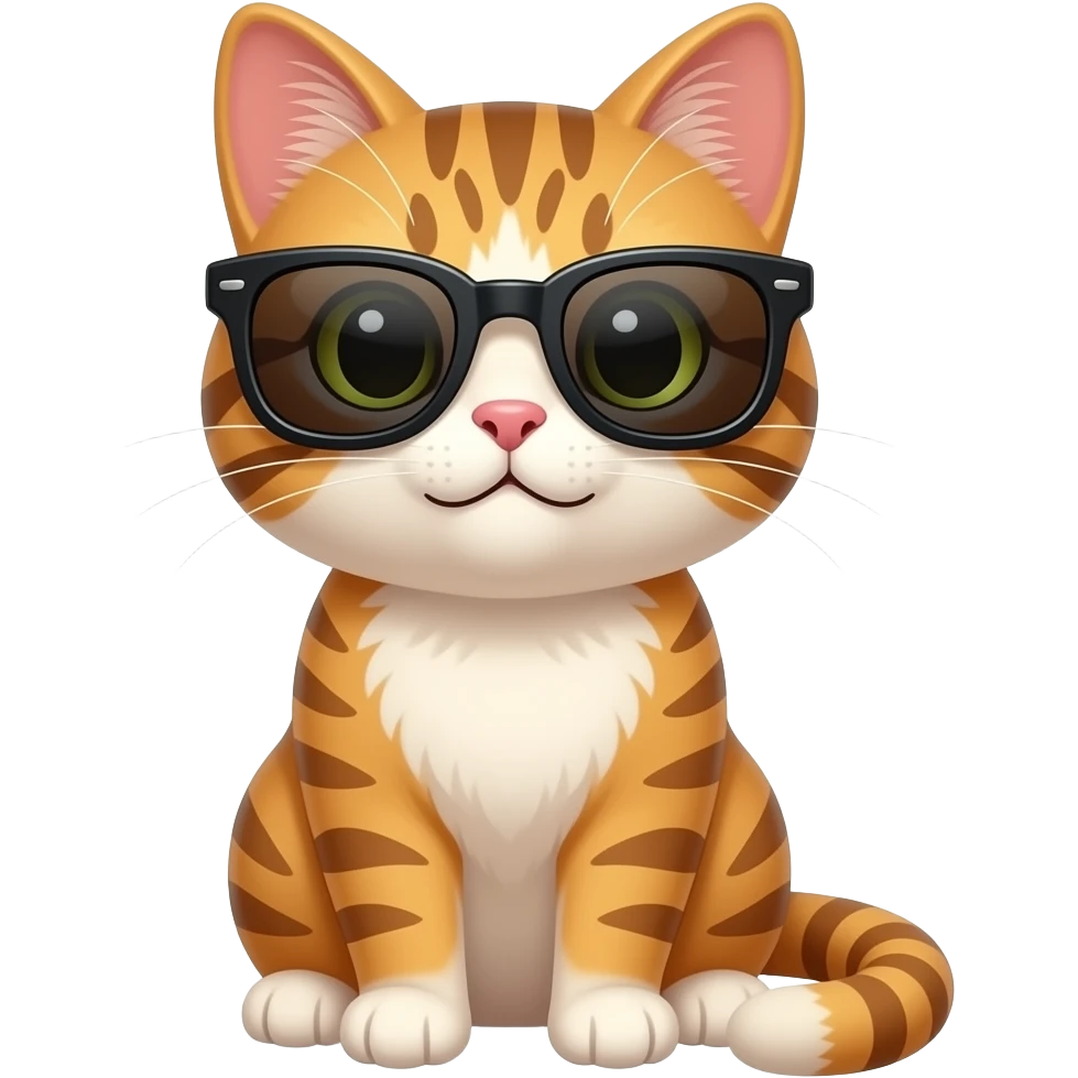 Cat wearing sunglasses emoji