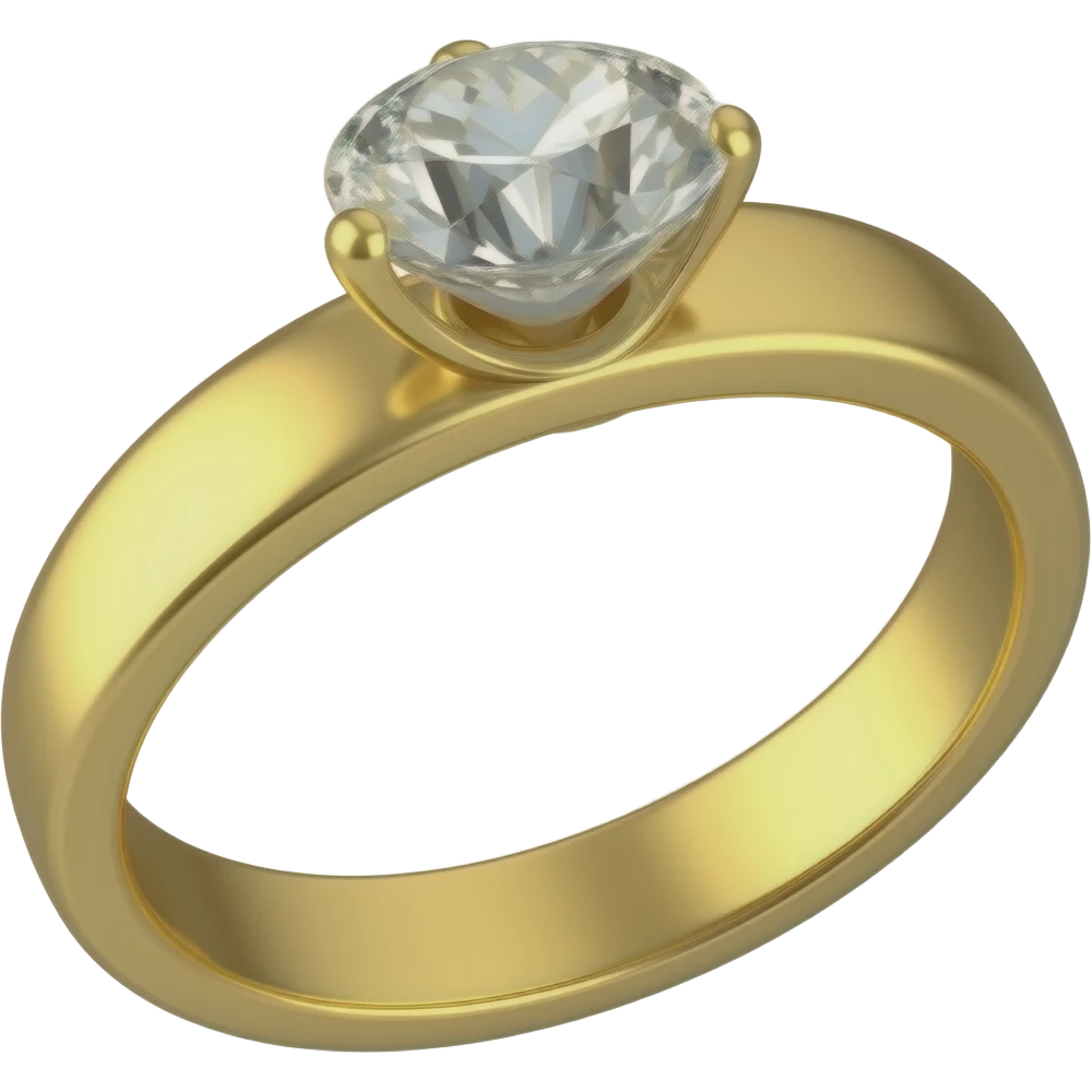 Gold engagement ring, oval diamong, thin band emoji