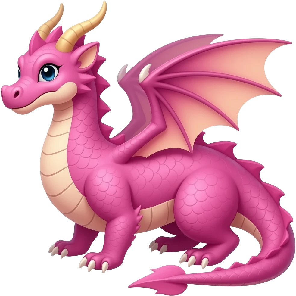 Dragon pink emoji