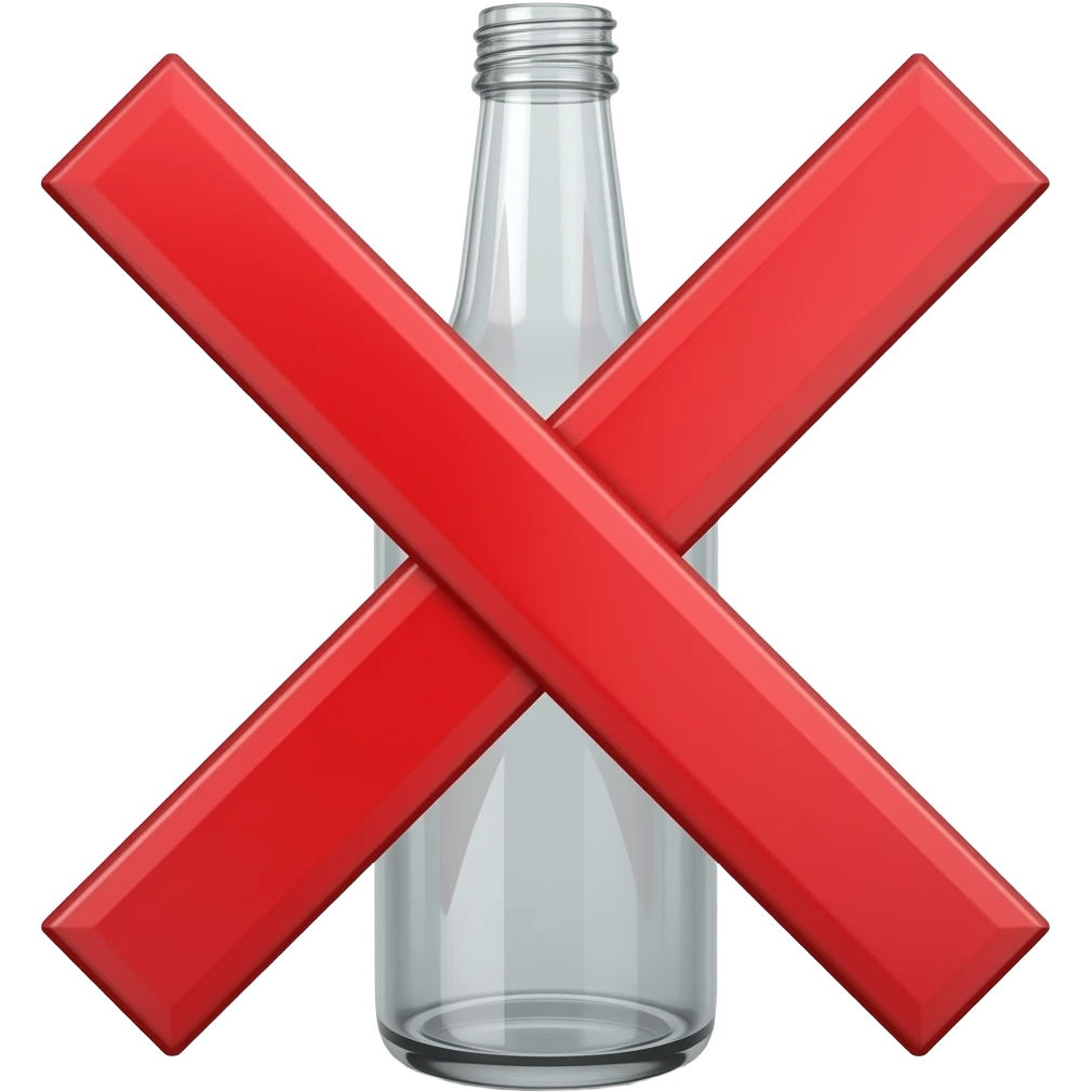 No alcohol emoji